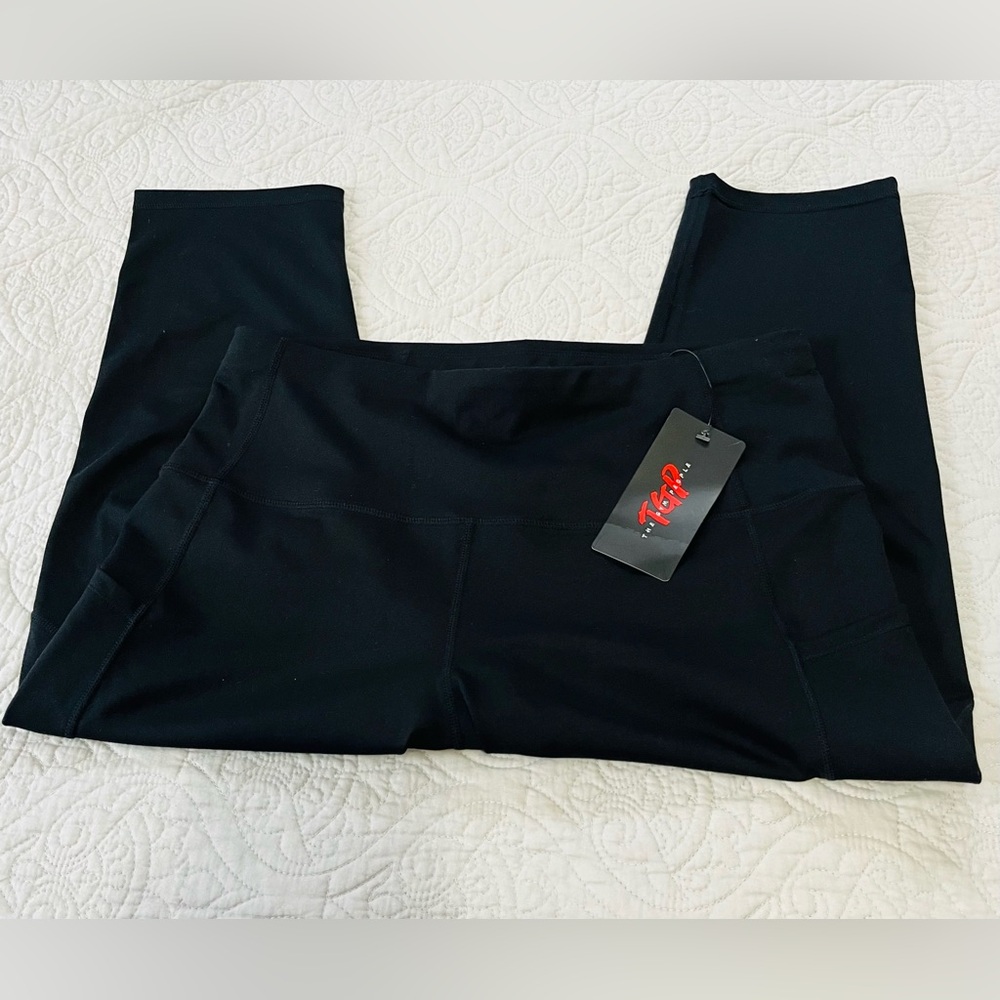 THE GYM PEOPLE (TGP) New With Tags Ladies Size XL High Waist Capri Leggings - Picture 3 of 8